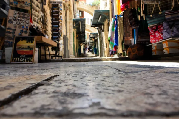 Jerusalem Israel May 2018 View Unknowns People Walking David Street — Stock Photo, Image