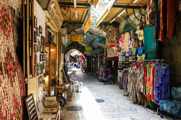 Jérusalem Israël Mai 2018 Vue Inconnus Marchant Dans Rue David — Photo