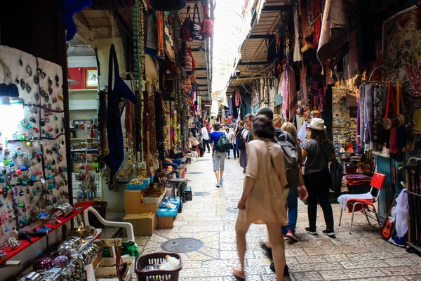 Ιερουσαλήμ Ισραήλ Μαΐου 2018 Άποψη Των Αγνώστων Ανθρώπων Περπάτημα Στο — Φωτογραφία Αρχείου