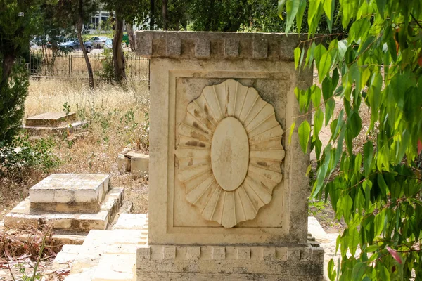 Jerusalém Israel Maio 2018 Vista Antigo Cemitério Árabe Abandonado Centro — Fotografia de Stock