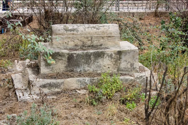 Jerusalén Israel Mayo 2018 Vista Antiguo Cementerio Árabe Abandonado Centro — Foto de Stock