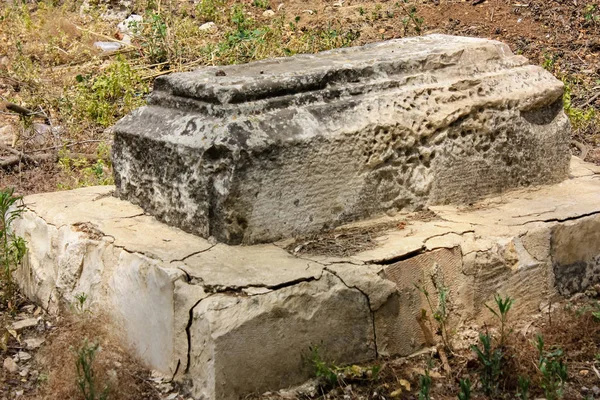 Jerusalém Israel Maio 2018 Vista Antigo Cemitério Árabe Abandonado Centro — Fotografia de Stock