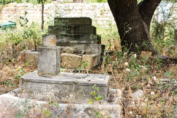 Gerusalemme Israele Maggio 2018 Veduta Vecchio Cimitero Arabo Abbandonato Nel — Foto Stock