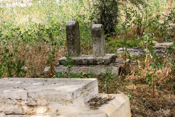 Jerusalém Israel Maio 2018 Vista Antigo Cemitério Árabe Abandonado Centro — Fotografia de Stock