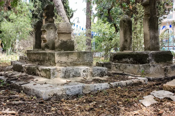 Izrael Jerozolima Maja 2018 Widok Stary Opuszczony Cmentarz Emiraty Centrum — Zdjęcie stockowe
