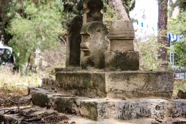 Jerusalén Israel Mayo 2018 Vista Antiguo Cementerio Árabe Abandonado Centro — Foto de Stock