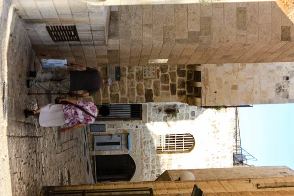 351 Jeruzalem Israël Mei 2018 Weergave Van Onbekenden Mensen Lopen — Stockfoto