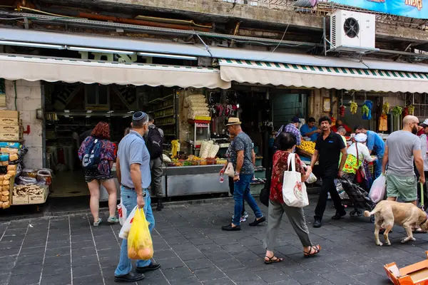 Jerusalem Israel Juni 2018 Visa Okända Människor Promenader Och Shopping — Stockfoto