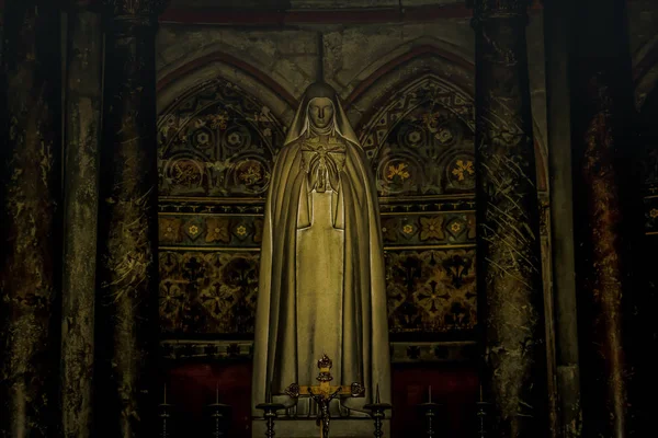 Widok Katedrę Notre Dame Reims Francji — Zdjęcie stockowe