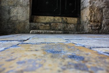 Kudüs İsrail 07 Haziran 2018 Eski Kudüs şehri yerden sokak görünümü