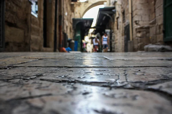 Jeruzalem Israël Juni 2018 Uitzicht Straat Van Oude Stad Van — Stockfoto