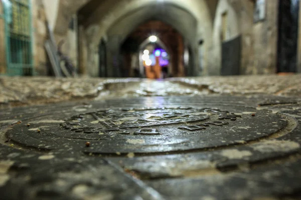 Jeruzalem Israël Juni 2018 Uitzicht Straat Van Oude Stad Van — Stockfoto