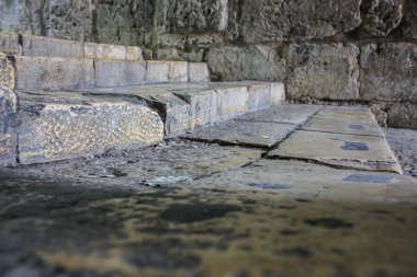 Kudüs İsrail 07 Haziran 2018 Eski Kudüs şehri yerden sokak görünümü