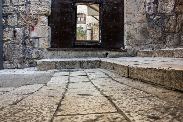 Izrael Jerozolima Czerwca 2018 Widok Ulicy Starego Miasta Jerozolimie Podstaw — Zdjęcie stockowe