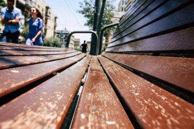 Kudüs İsrail 08 Haziran 2018 Jaffa Street View üzerinden genel bir bank sabah Kudüs'te