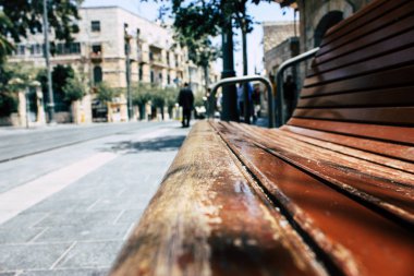 Kudüs İsrail 08 Haziran 2018 Jaffa Street View üzerinden genel bir bank sabah Kudüs'te