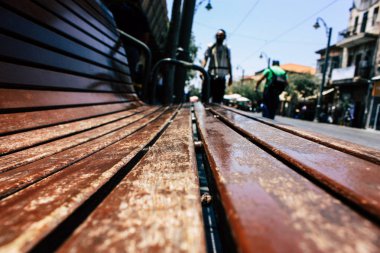 Kudüs İsrail 08 Haziran 2018 Jaffa Street View üzerinden genel bir bank sabah Kudüs'te