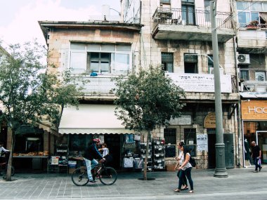 Kudüs İsrail 12 Haziran 2018 sabah Kudüs'ün Yafa Caddesi'nde bir dükkan görünümünü