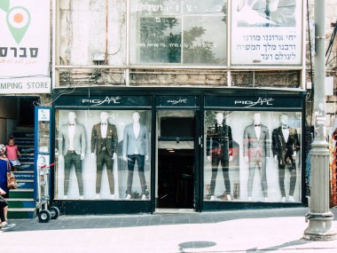 Kudüs İsrail 12 Haziran 2018 sabah Kudüs'ün Yafa Caddesi'nde bir dükkan görünümünü