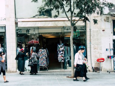 Kudüs İsrail 12 Haziran 2018 sabah Kudüs'ün Yafa Caddesi'nde bir dükkan görünümünü