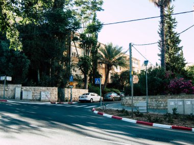 Kudüs İsrail 14 Haziran 2018 Jabotinsky street Kudüs İsrail binada görünümünü