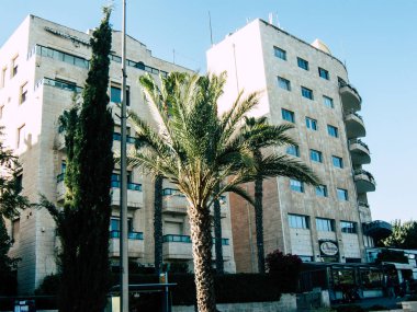 Kudüs İsrail 14 Haziran 2018 Jabotinsky street Kudüs İsrail binada görünümünü