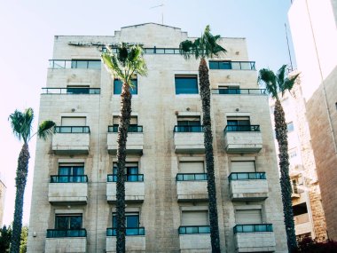 Kudüs İsrail 14 Haziran 2018 Jabotinsky street Kudüs İsrail binada görünümünü