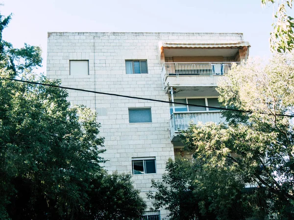 Kudüs İsrail 14 Haziran 2018 Jabotinsky street Kudüs İsrail binada görünümünü