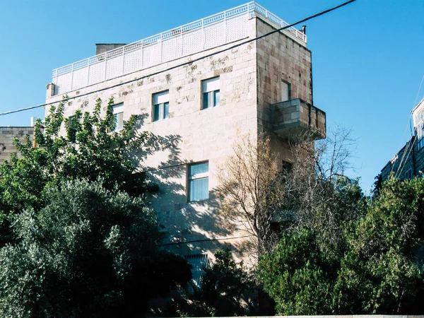 Kudüs İsrail 14 Haziran 2018 Jabotinsky street Kudüs İsrail binada görünümünü