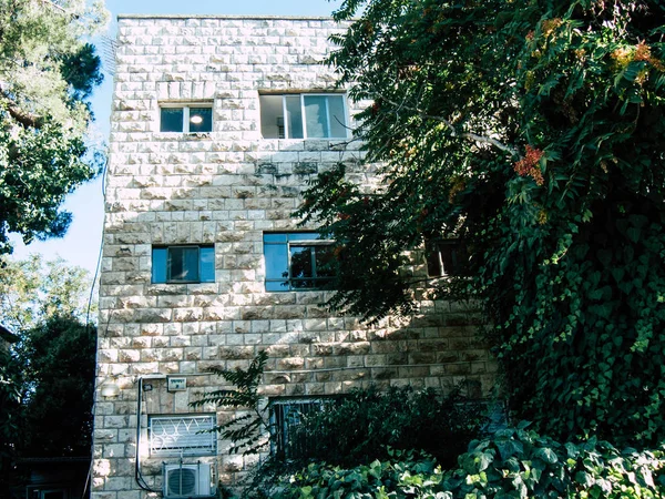 Єрусалим Ізраїль Червня 2018 Вигляду Будівлі Вулиці Жаботинський Єрусалиму Ізраїлі — стокове фото