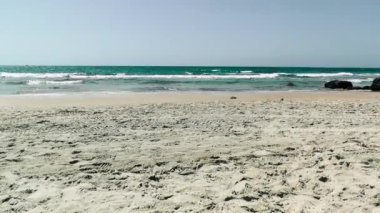 Rishon Lezion, İsrail Palmachim Beach'te deniz görünümü  