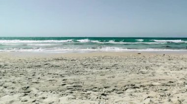 Rishon Lezion, İsrail Palmachim Beach'te deniz görünümü  