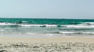 Rishon Lezion, İsrail Palmachim Beach'te deniz görünümü  