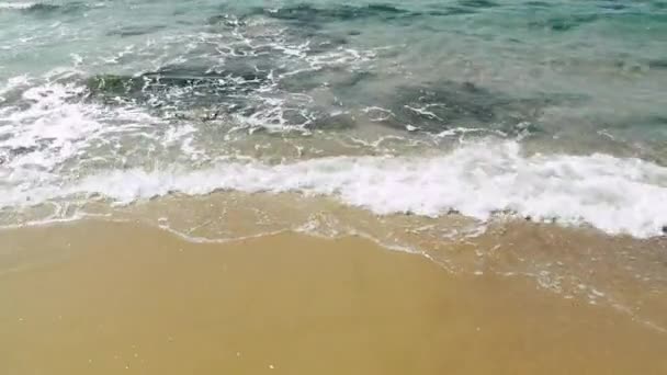 Widok Morze Palmachim Beach Riszon Cijjon Izrael — Wideo stockowe