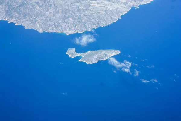 Vue Aérienne Des Rives Mer Méditerranée 000 Pieds Altitude Dans — Photo