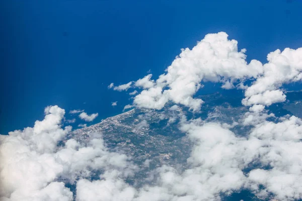 Öğleden Sonra 000 Feet Irtifada Akdeniz Deniz Kıyısında Havadan Görünümü — Stok fotoğraf