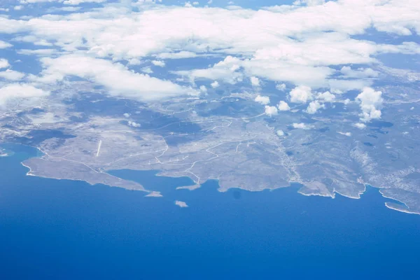 Vista Aérea Las Orillas Del Mar Mediterráneo 000 Pies Altitud —  Fotos de Stock