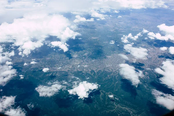 Vista Aérea Das Margens Mar Mediterrâneo 000 Pés Altitude Tarde — Fotografia de Stock