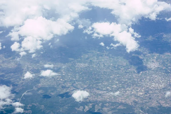 Vista Aérea Das Margens Mar Mediterrâneo 000 Pés Altitude Tarde — Fotografia de Stock