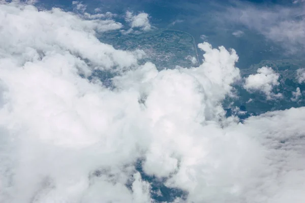 午後には 000 フィートの高度で地中海の海岸の空撮 — ストック写真