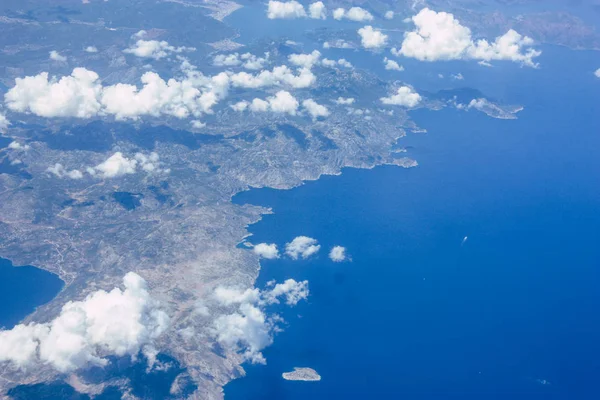 Vista Aérea Las Orillas Del Mar Mediterráneo 000 Pies Altitud —  Fotos de Stock