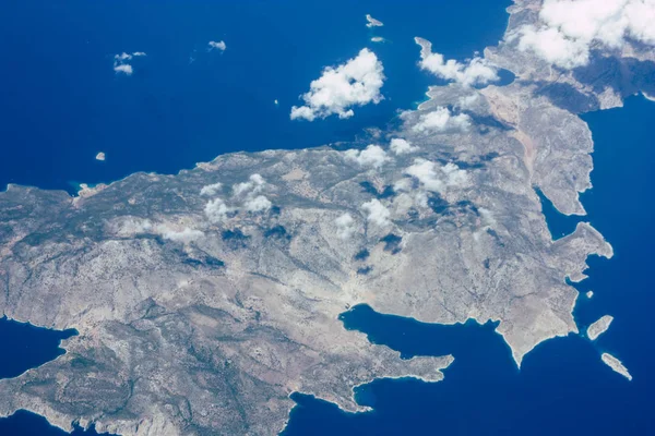 Veduta Aerea Delle Rive Del Mar Mediterraneo 000 Piedi Altitudine — Foto Stock