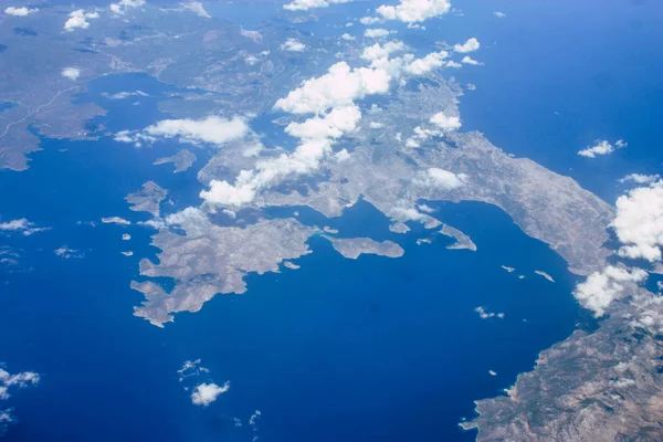 Vista Aérea Las Orillas Del Mar Mediterráneo 000 Pies Altitud —  Fotos de Stock