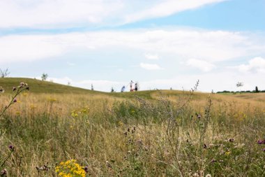 Doğa ve manzara Reims Fransa çevresinde bulutlu gökyüzü görünümü