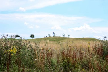 Doğa ve manzara Reims Fransa çevresinde bulutlu gökyüzü görünümü
