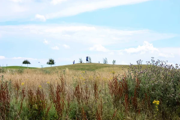 Doğa ve manzara Reims Fransa çevresinde bulutlu gökyüzü görünümü