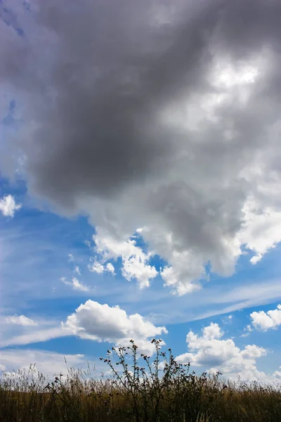 Doğa ve manzara Reims Fransa çevresinde bulutlu gökyüzü görünümü