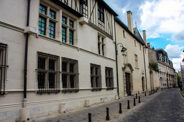 Ρεμς Γαλλία Ιουλίου 2018 Προβολή Παραδοσιακών Κτιρίων Στους Δρόμους Στο — Φωτογραφία Αρχείου