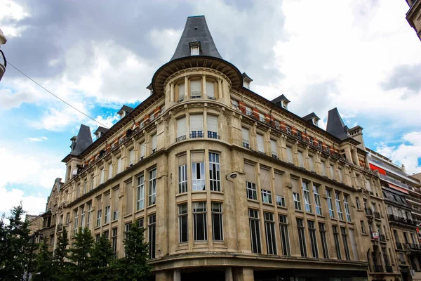 Reims Francia Julio 2018 Vista Del Edificio Tradicional Histórico Esquina — Foto de Stock