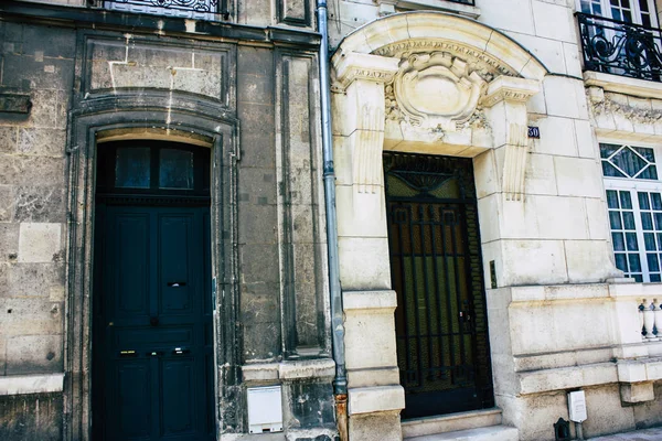 Reims Francia Julio 2018 Vista Edificios Calle Rue Buirette Ciudad —  Fotos de Stock